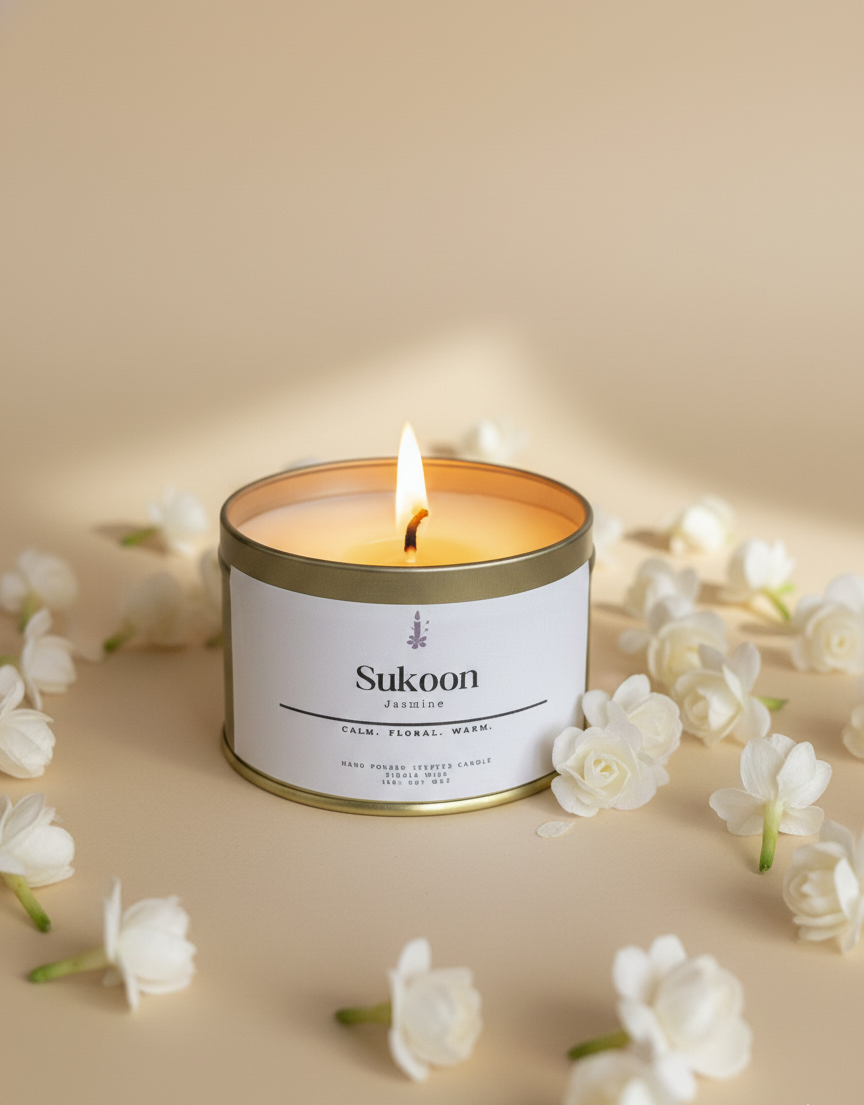 Sukoon - Jasmine scented candle