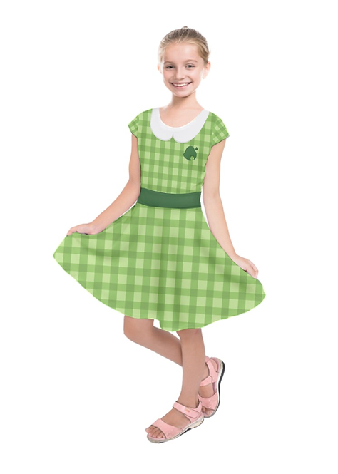 ISABELLE GINGHAM | KIDS DRESS | ANIMAL CROSSING
