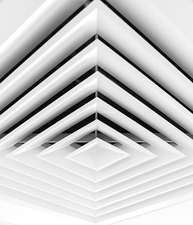 Deckenauslass eines Lüftungssystems – kontrollierte Wohnraumlüftung für frische Luft und optimales Raumklima.