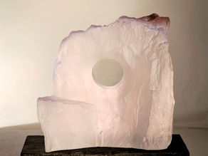 Welcome Michael Diamond, Olympia Local Glass Artist, Kiln-Fired Glass Sculpture