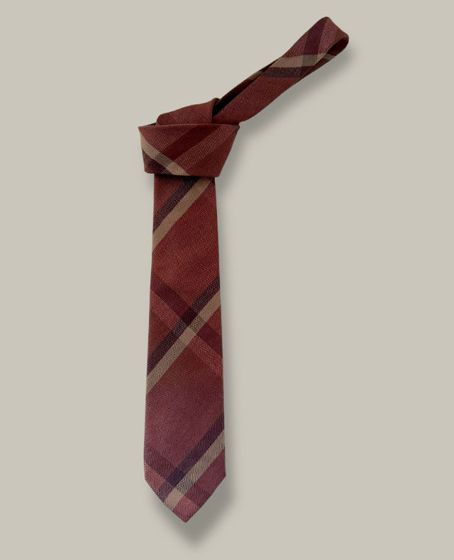 cravate ecossaise vintage Paco Rabanne