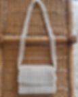 petit sac mariage perles blanches vintage