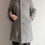 Miniature : manteau long vintage laine gris clair