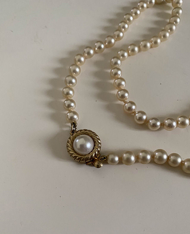 Miniature : ancien collier rdv perles nacrées
