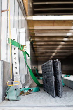 Freight inside of a truck ready for delivery