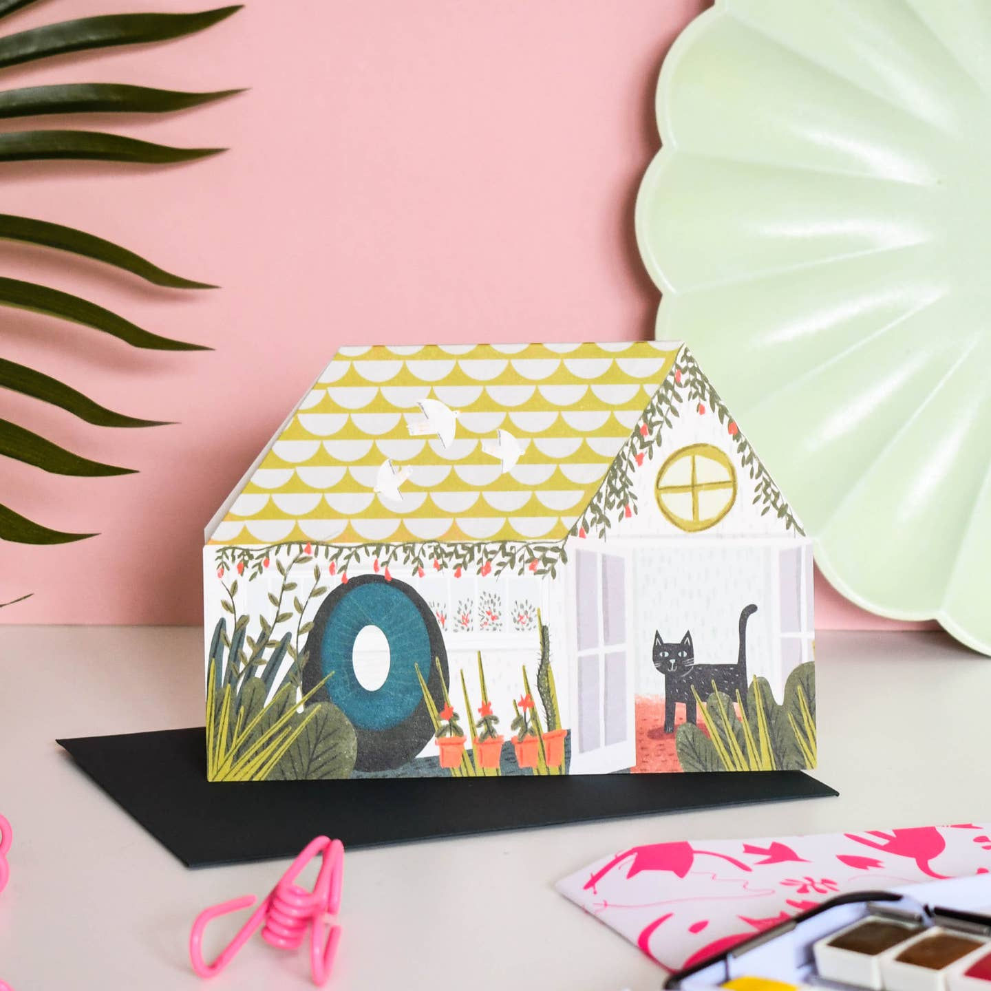 Barbara Catworth Cut Out House Card