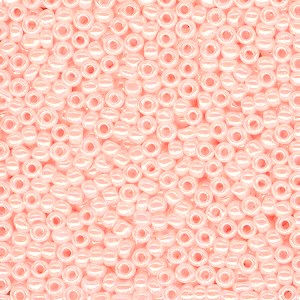 S15-752E Size 15/0 Japanese Seed Bead Opaque Pale Pink Luster