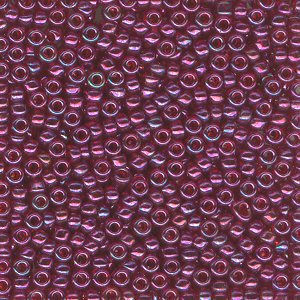S15-321E Size 15/0 Japanese Seed Bead Raspberry Gokd Luster