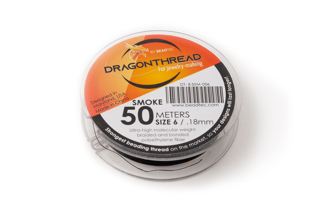 DT-50M   DragonThread - Black (Smoke) 50 Meters