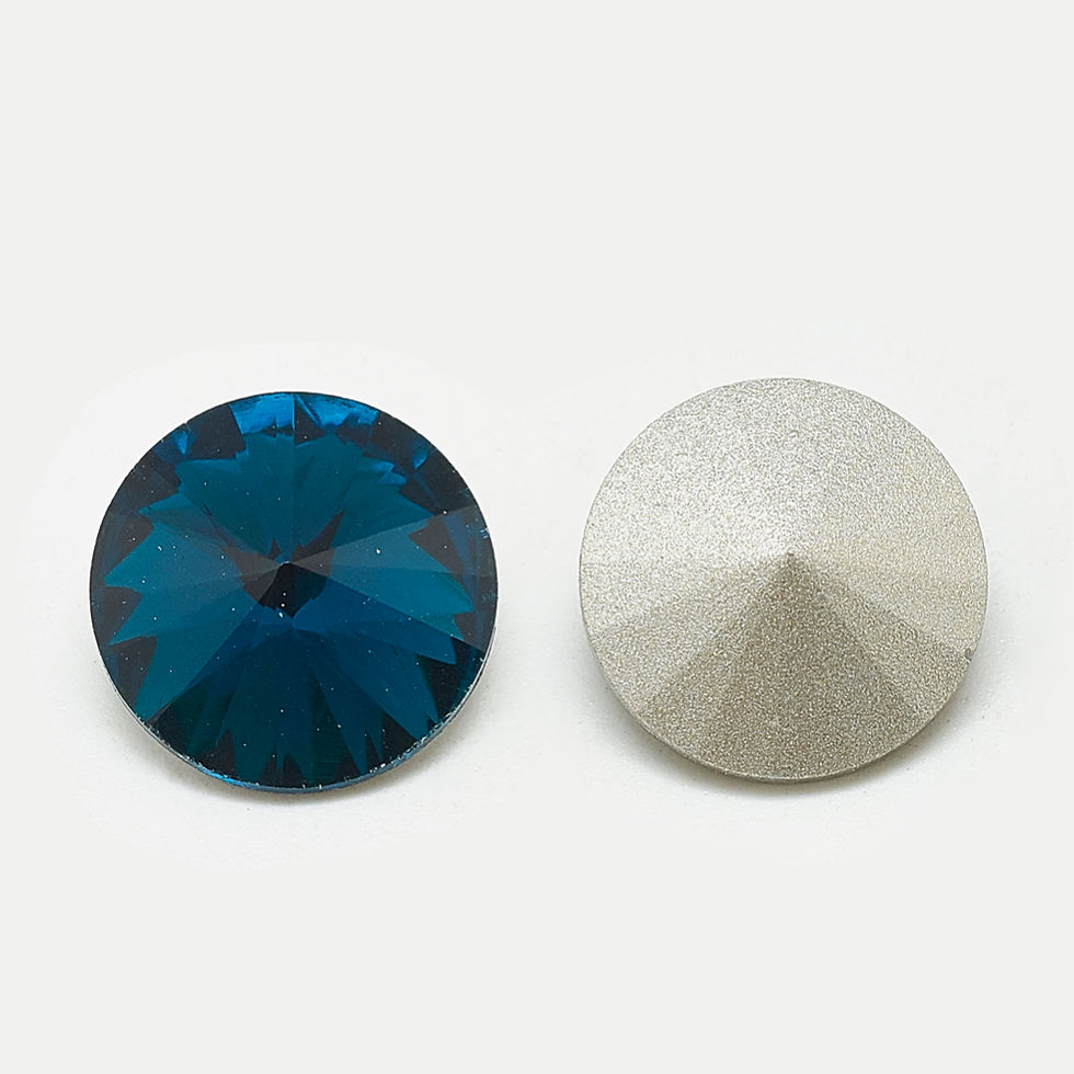 Thumbnail: Crystal Rivoli  14mm  -   Capri  QTY-2