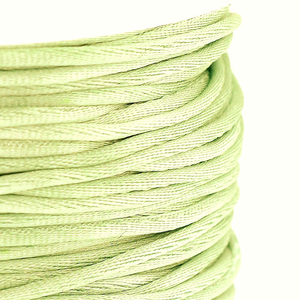 Thumbnail: Satin Rattail Cord 1mm Light Lime