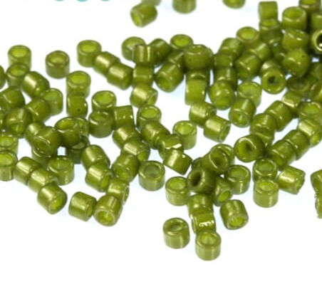 Thumbnail: DB2357  Miyuki Delica Beads Duracoat Opaque Army Green