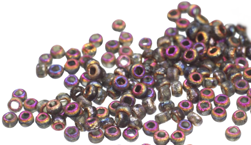 Thumbnail: R06-962Z Size 6/0  Czech Seed Beads  Crystal Etched Sliperit Full