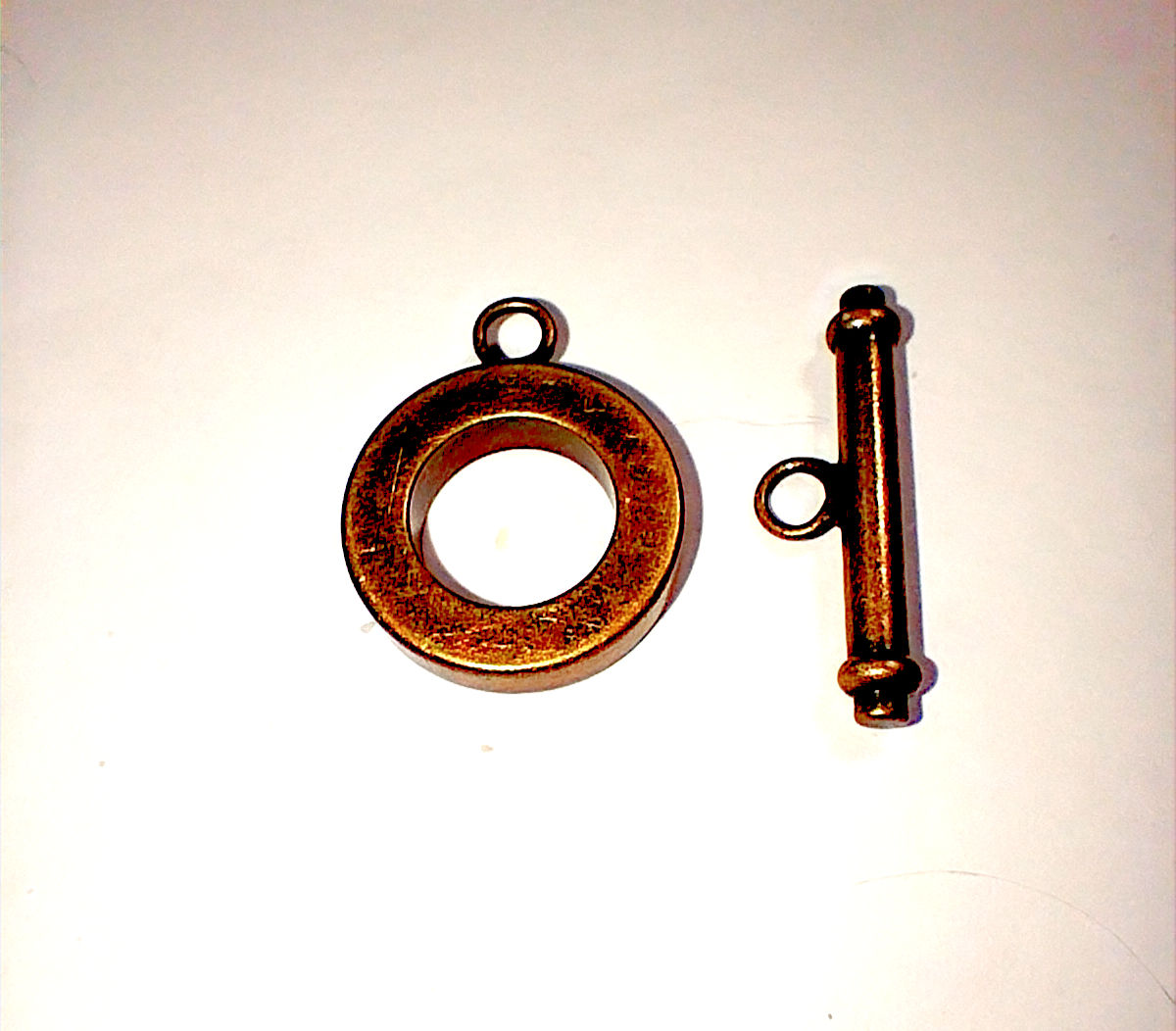 2.5MM Thick Toggle Clasp Set  CP, Ring 15mm Wide, Bar 20mm  Long