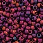 Thumbnail: S15-864E Size 15/0 Japanese Seed Bead  Matte Metallic Mardi Gras