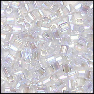 Thumbnail: H11-202E Hex Cut 11/0 Crystal AB