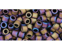 Thumbnail: DBL-0615  Size 8/0  Miyuki Delica -Purple Rainbow Matte