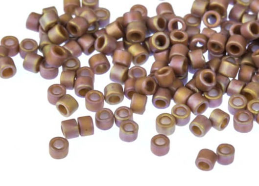 Thumbnail: DB2321  Miyuki Delica Beads Frosted Opaque Glaze Rainbow Amethyst