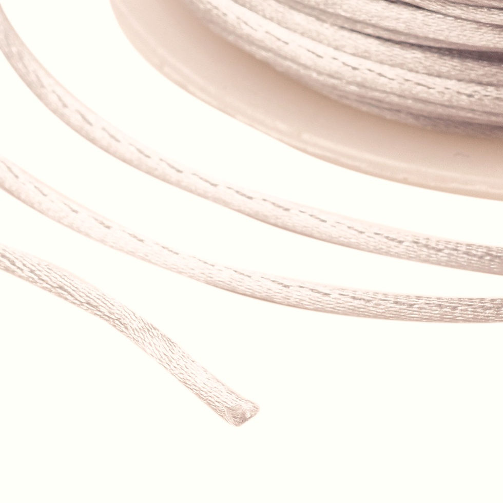 Thumbnail: Satin Rattail Cord 2mm Beige