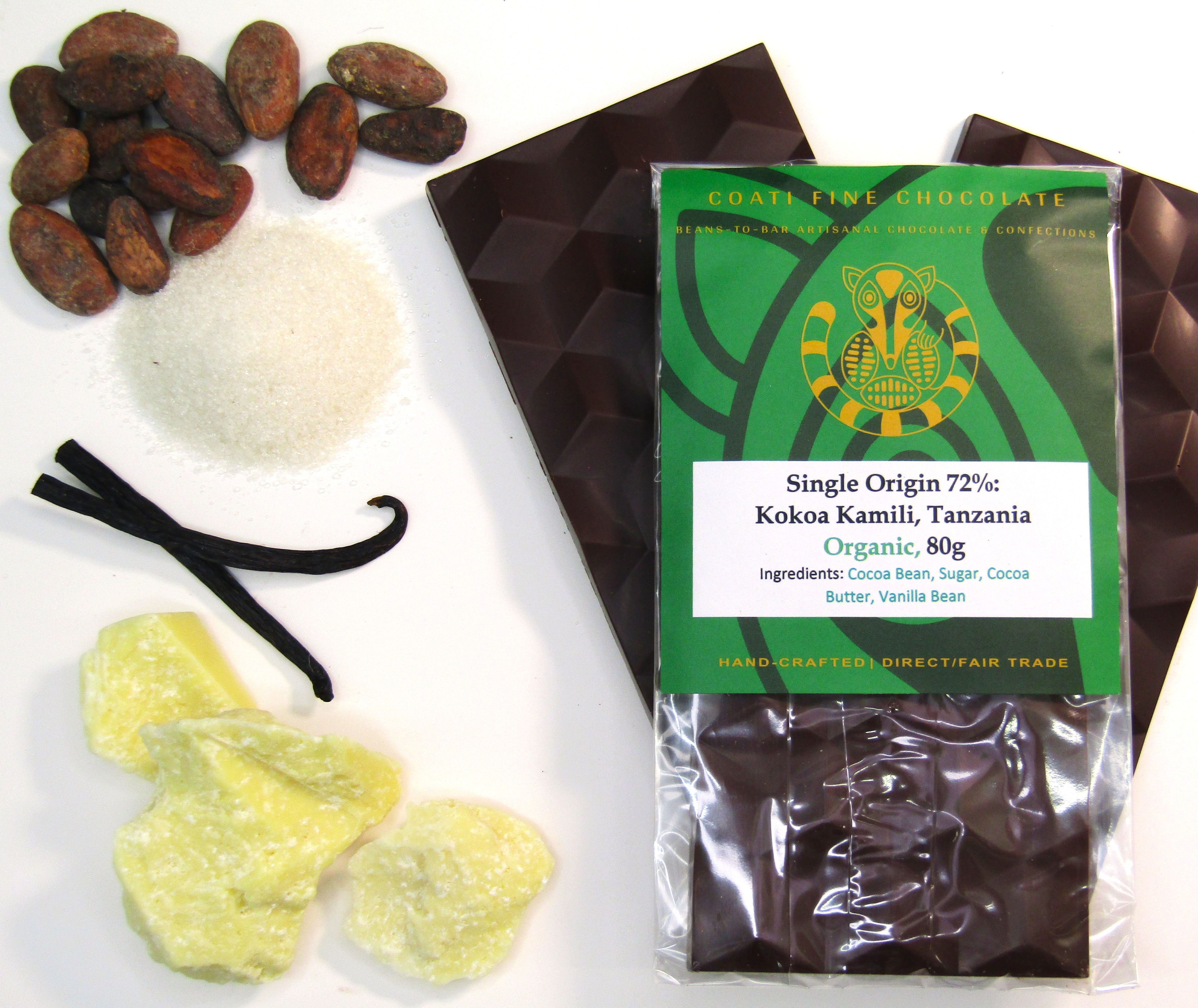 Kokoa Kamili, Tanzania: 72% Single Origin Bar 80g
