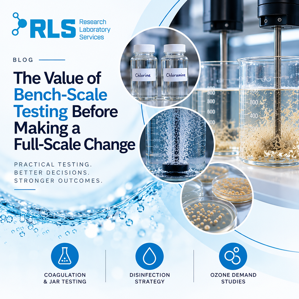 Bench Scale Testing, Jar, Disinfection, Ozone
