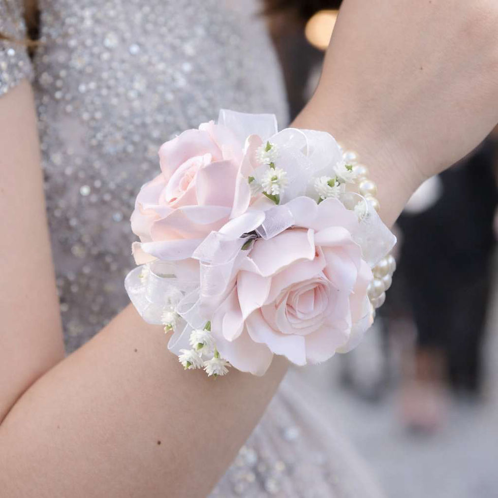 Pink Rose Wrist Corsage