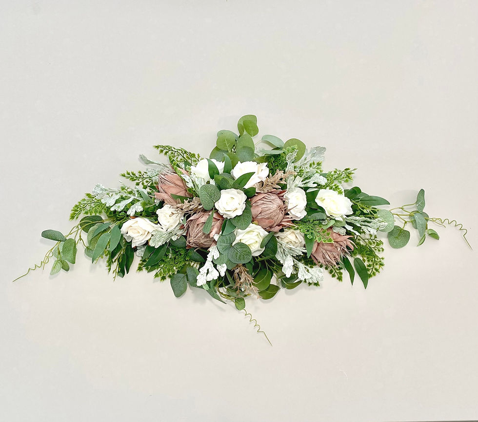 Blush And White Arbour/ Bridal Table Arrangement