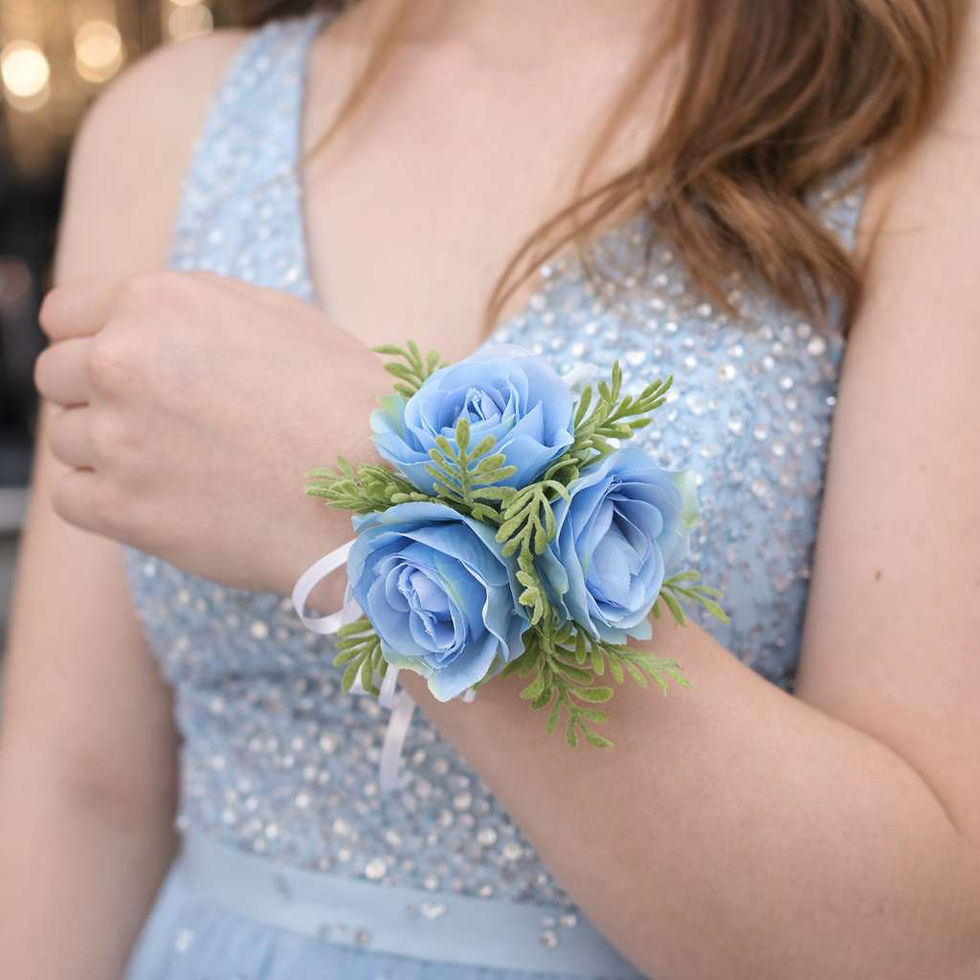 Rose, Blue Corsage