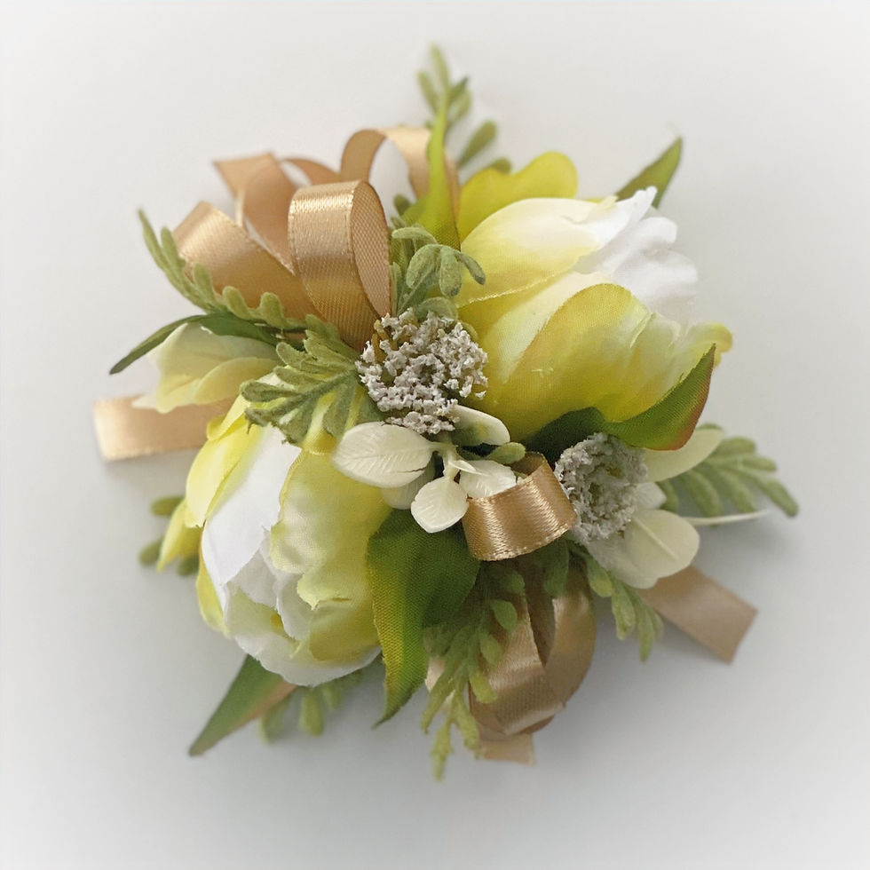 Rustic Peony Corsage