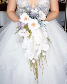 Pastel Flower Bridal Teardrop Bouquet
