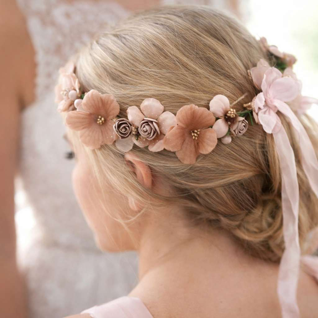 Rose Gold Flower Crown