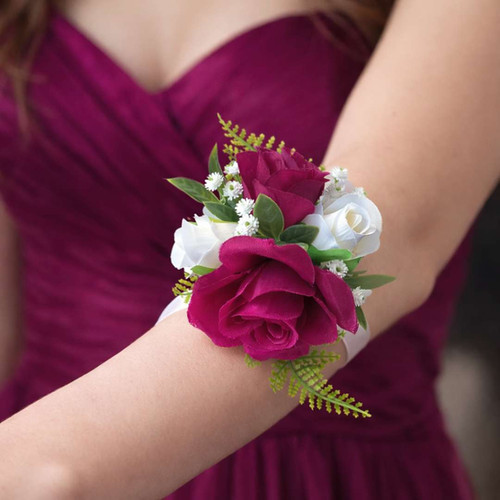 princess polly baby blue dress Floret Designs: Silk Magenta Rose Wrist Corsage for School Ball