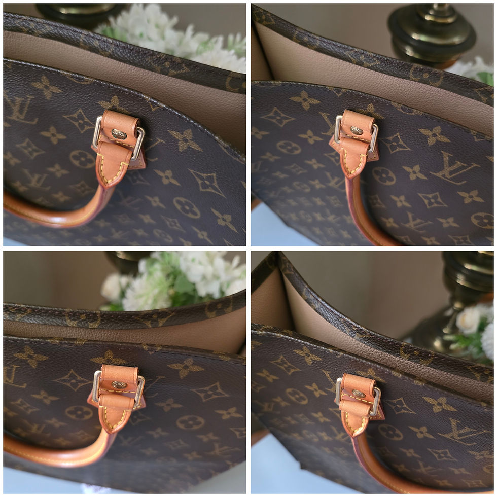 Thumbnail: Authentic Vintage Sac Plat Tote