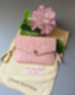 Thumbnail: Authentic RARE Empriente Key Pouch in Rose Ballerine
