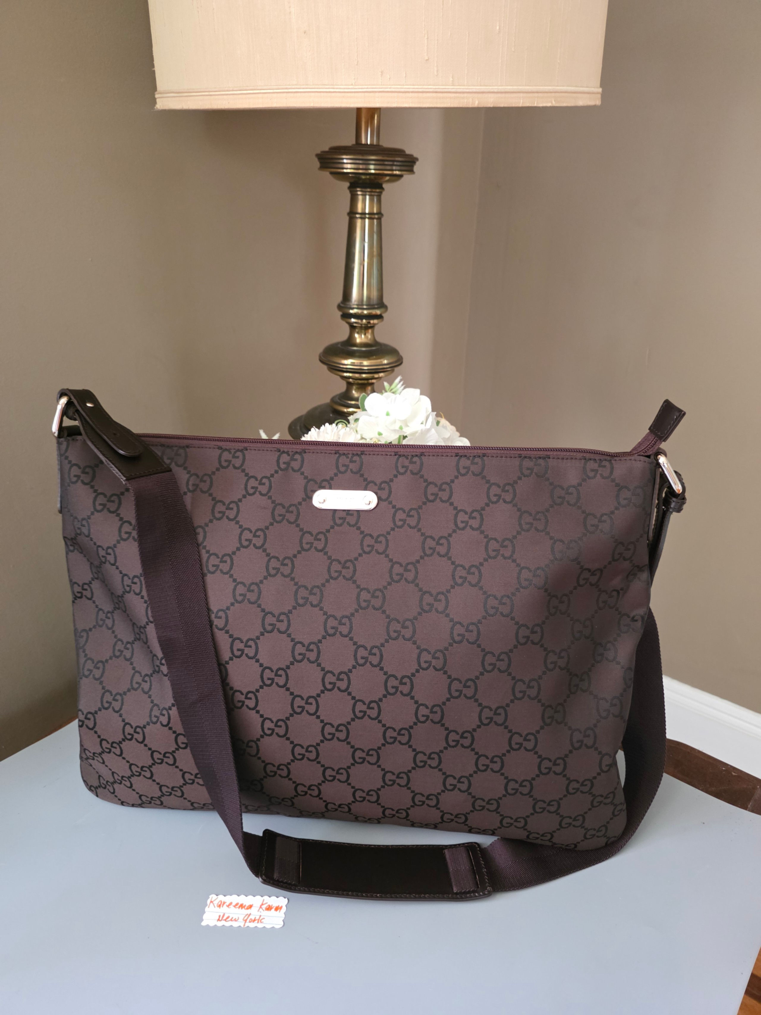 Authentic Gucci Nylon Messenger Bag