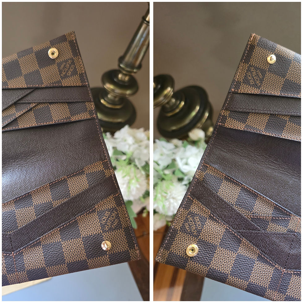 Thumbnail: Authentic RARE Origami Long Wallet Damier Ebene