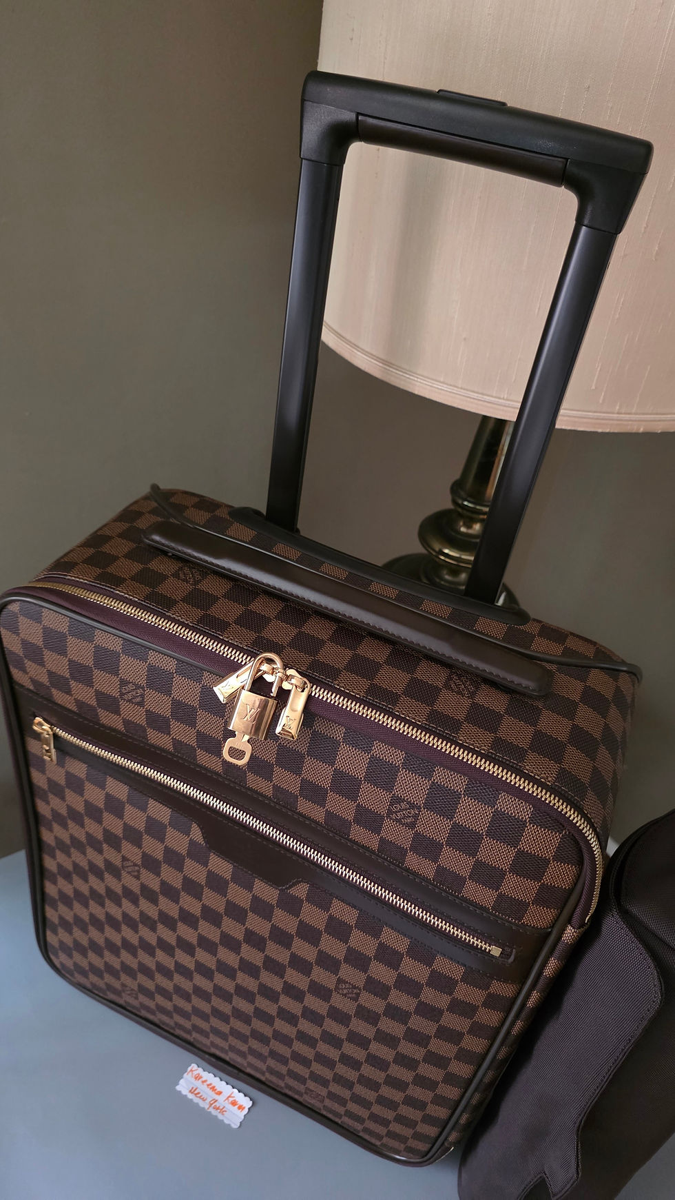 Thumbnail: Authentic Damier Ebene Pegase 45 Rolling Luggage