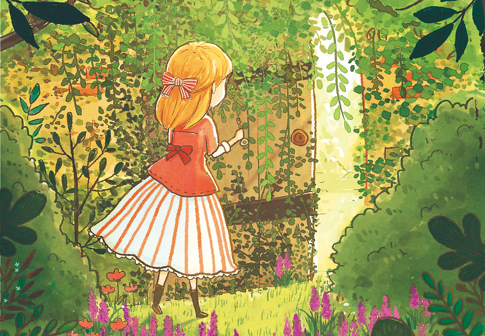 祕密花園小說插畫