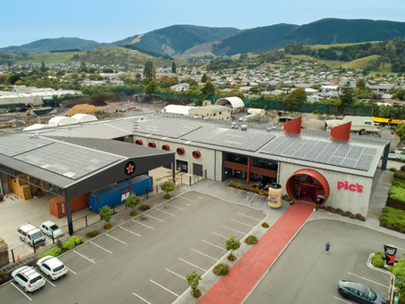 486 solar panels installed on the roof of Peanut Butter World in Whakatū Nelson