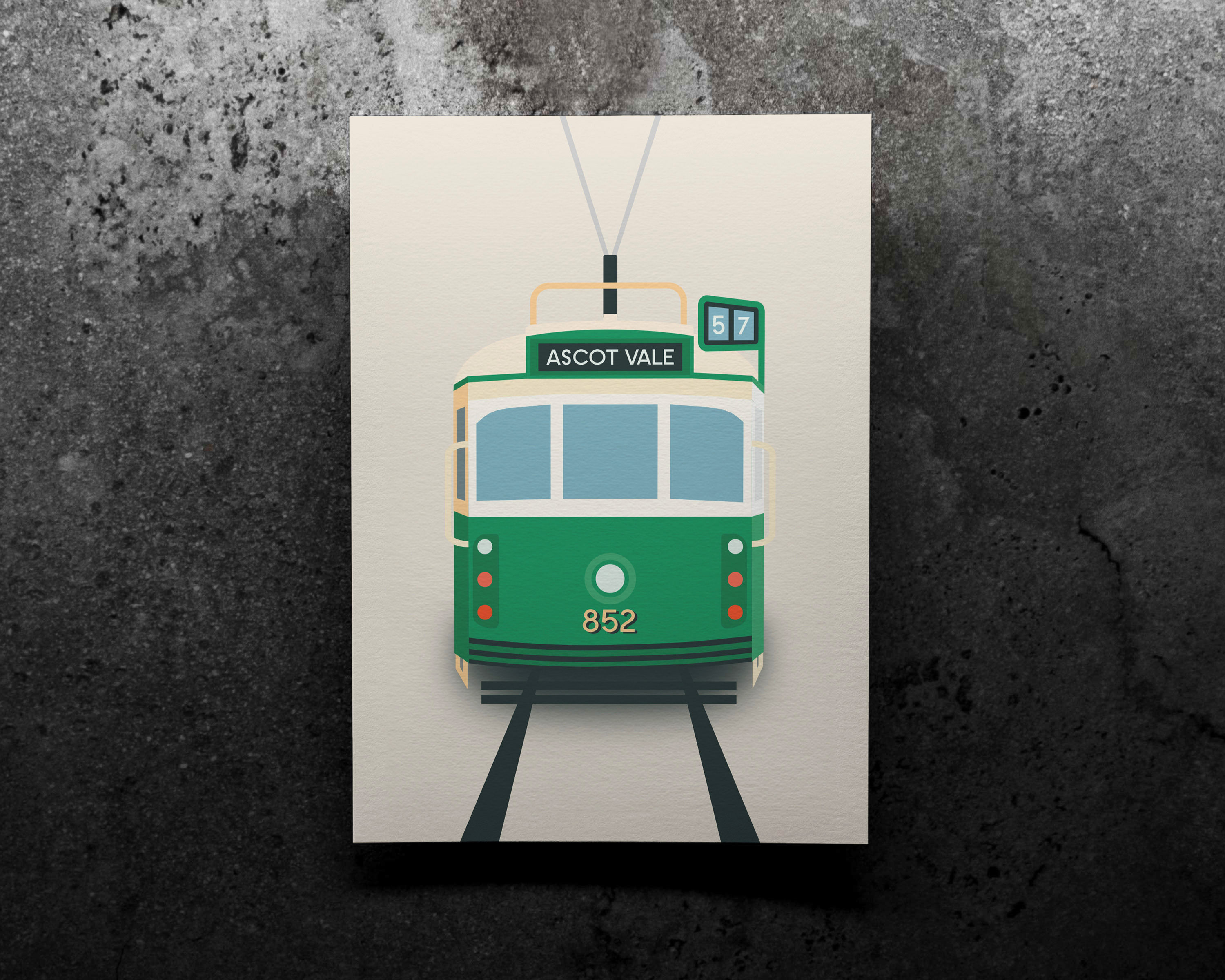 Melbourne Tram: Ascot Vale | Art Print