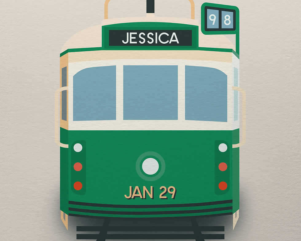 Thumbnail: Custom Melbourne Tram | Art Print