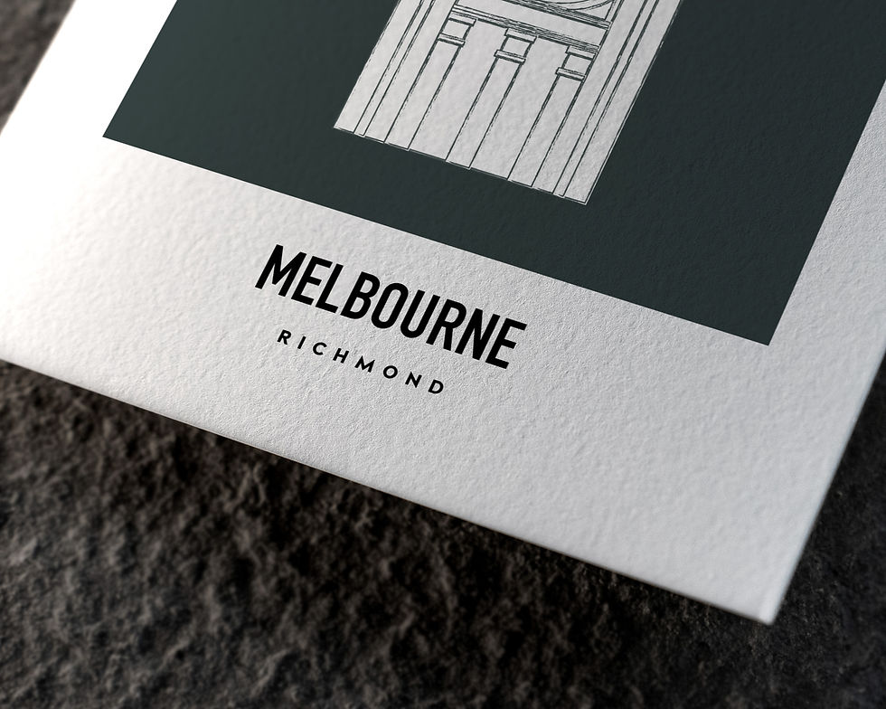 Thumbnail: Melbourne, Richmond | Art Print