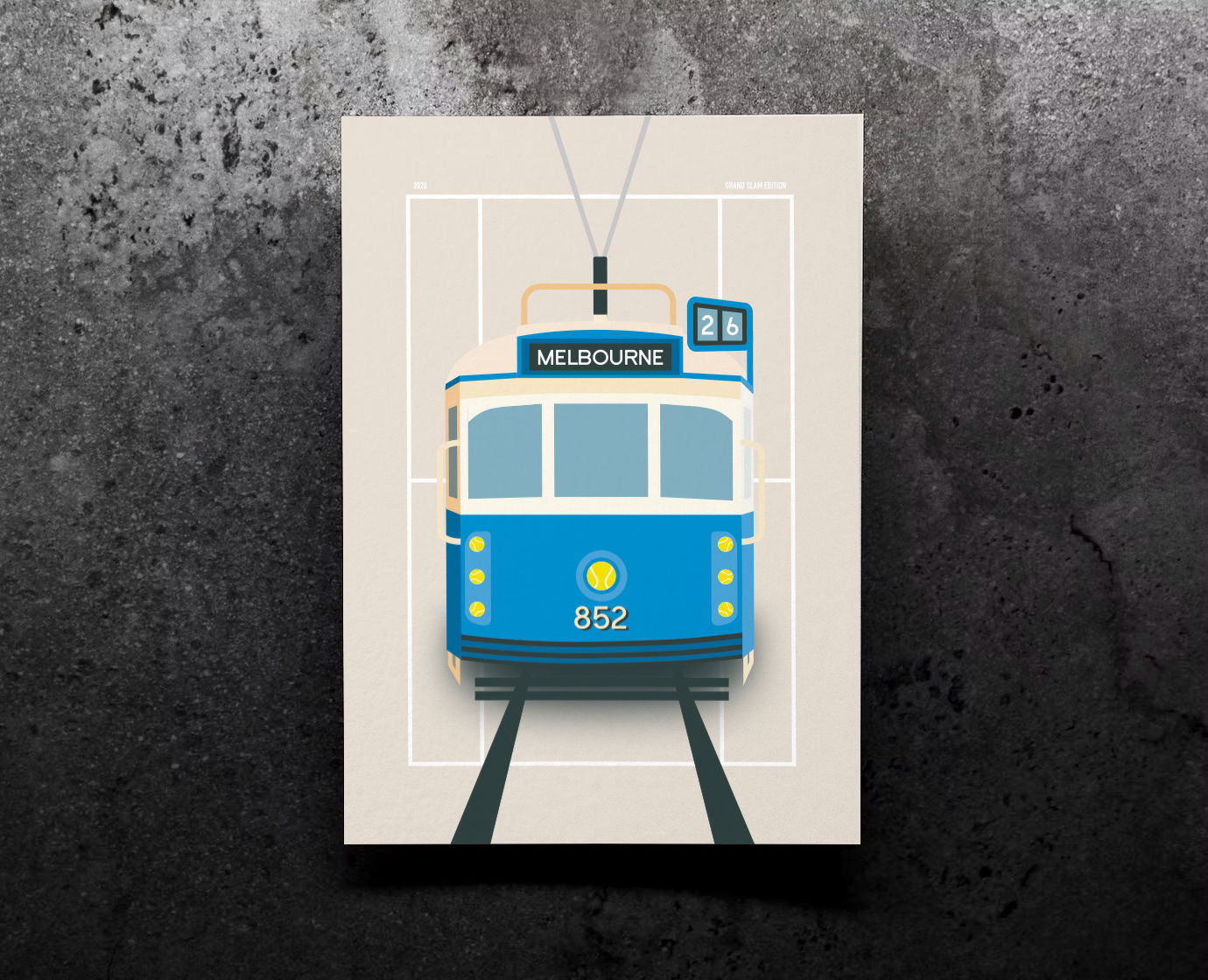 Melbourne Tram: Grand Slam Edition | Art Print