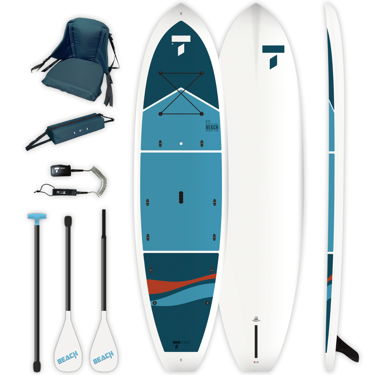 11'0" Beach Cross-Yak Rigid Stand Up Paddleboard SUP | Kayak Hybrid