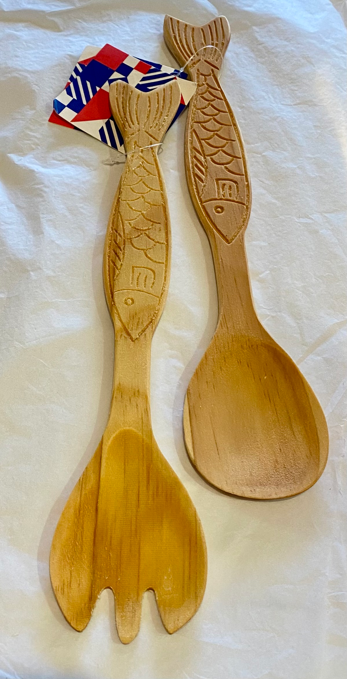 Bamboo salad servers