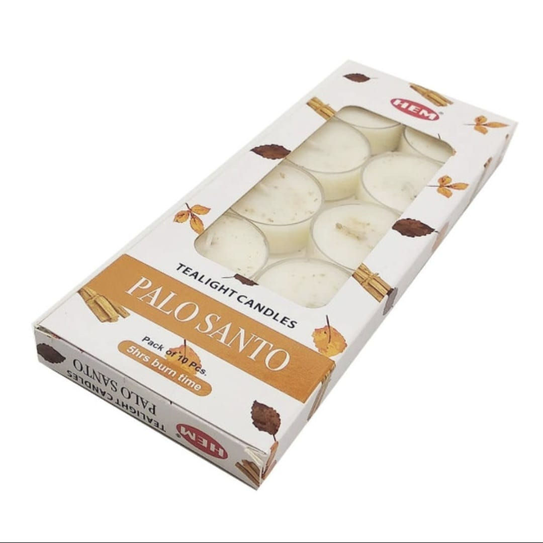 Hem Palo Santo Tealight Candles (Pack of 10)