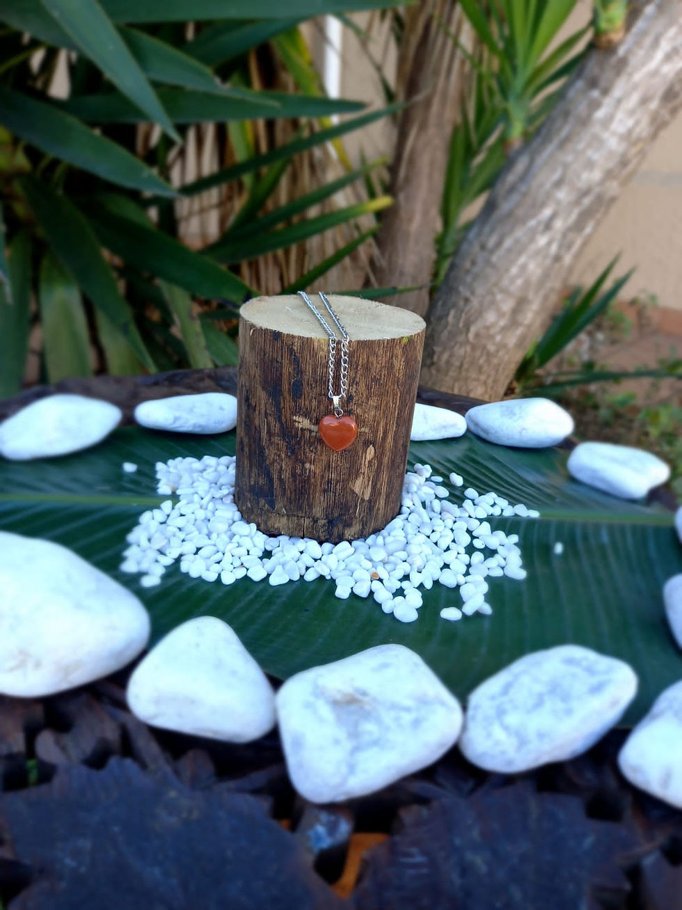 Red Jasper Heart Necklace
