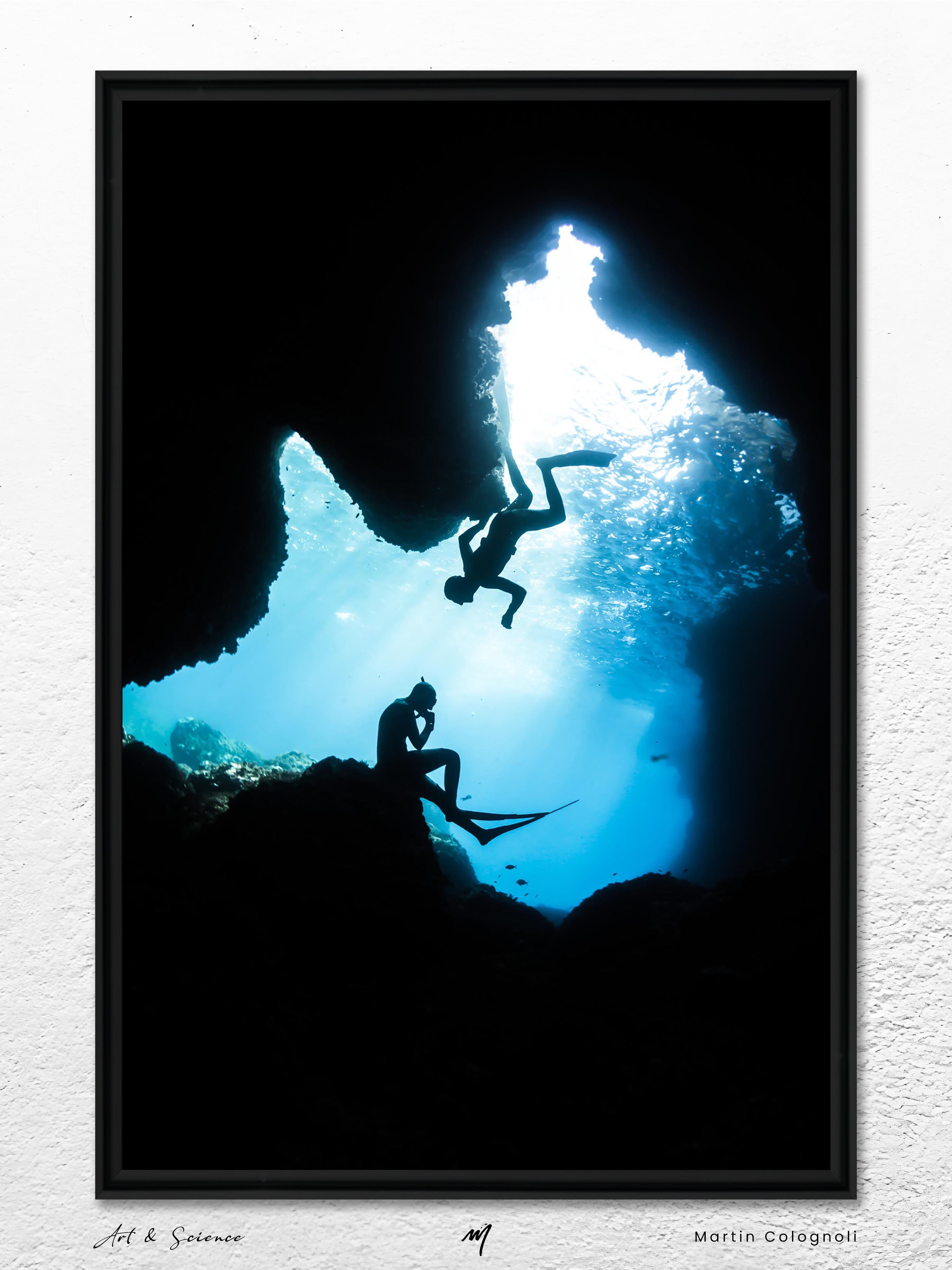 Photographie d’art d’une scène d’apnée sous-marine dans Les merveilles II