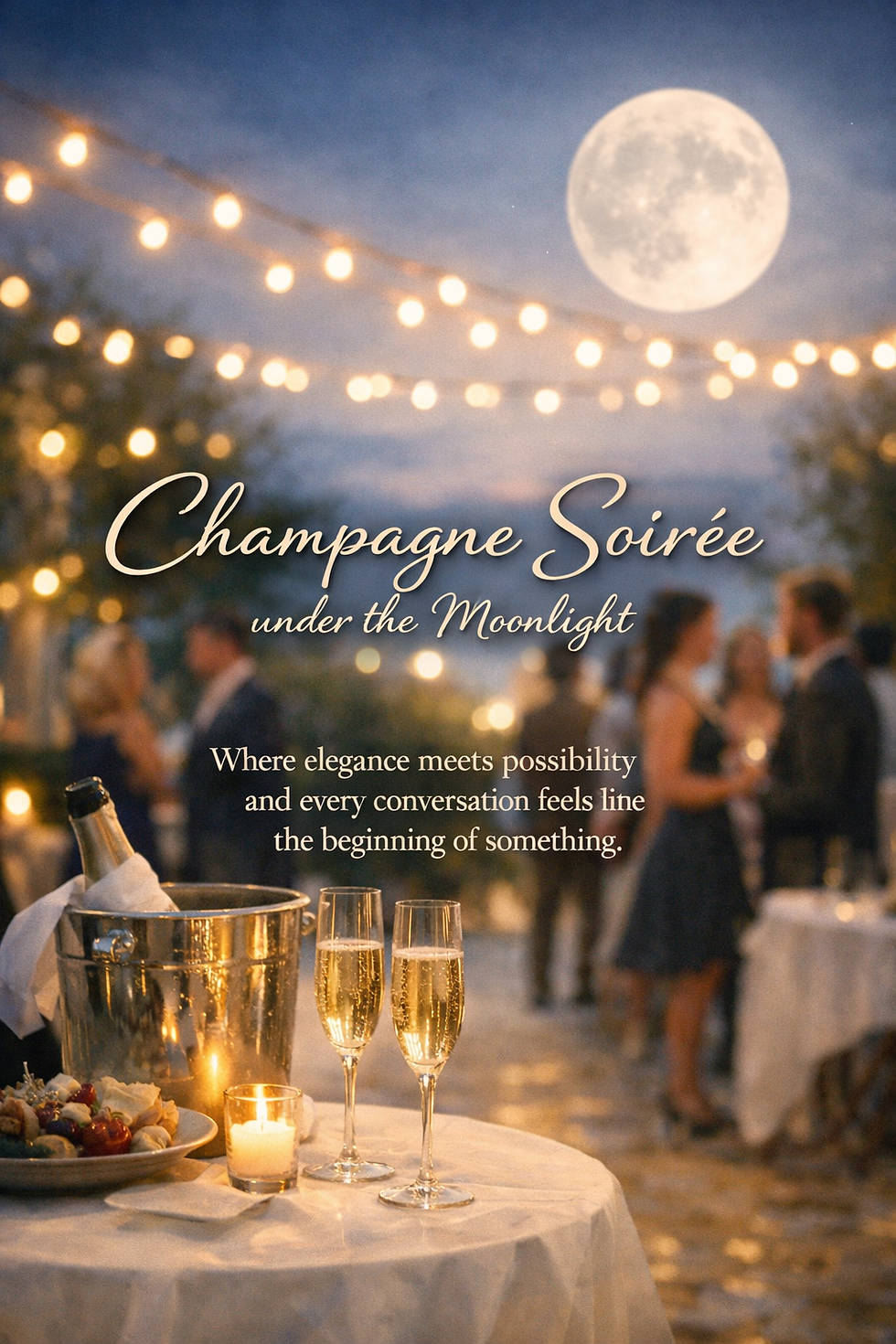 Champagne Soirée under the Moonlight