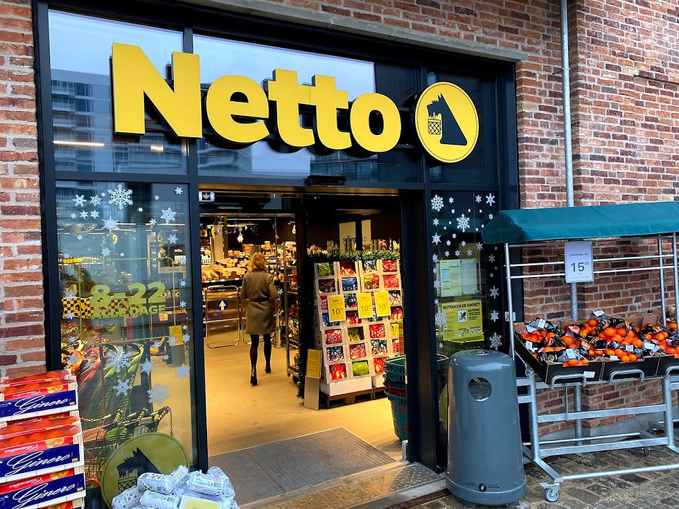 My local Netto <3, that  I've somehow have never taken a photo of, photo credit: https://dk.polomap.com/k%C3%B8benhavn/304830